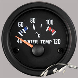 Autogauge 2" Black Water Temperature Gauge