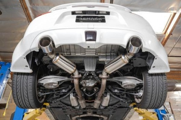 Remark Axleback Muffler Delete Set - Nissan 370Z (Double Wall Burnt Tips)