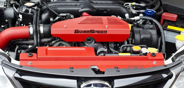 Grimmspeed Alternator Cover - Subaru WRX 2002-2014/STI 2004-2021/Legacy GT 2005-2009 (Neon Green)