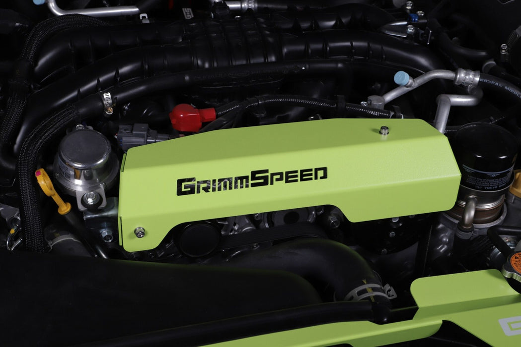 Grimmspeed Pulley Cover - Subaru WRX 2015-2021 (Neon Green)