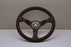 Nardi Deep Corn Steering Wheel  - Black Leather/Red Stitching 330mm