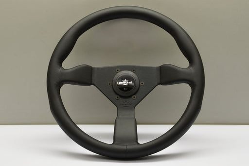 Nardi Personal Steering Wheel - Neo Grinta Black Leather/Black Stitching 350mm