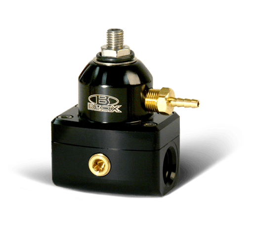 Blox Racing Adjustable 3 Port Fuel Pressure Regulator (FPR) - Black