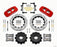 Wilwood AERO4 Rear Kit 14.00 Drilled Red 2007-2011 BMW E90 Series w/Lines