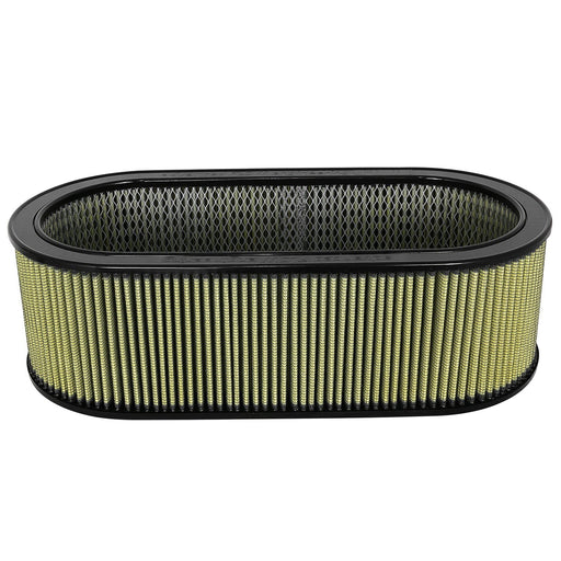 aFe Power Magnum Flow Universal Oval Racing Filter w/ Pro GUARD 7 Media 18-1/8 IN L x 7-1/4 IN W x 6 IN H w/ Expanded Metal