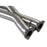 aFe Power Twisted Steel 2-1/2 IN 304 Stainless Steel Race Series X-Pipe BMW M3 (E46) 01-06 L6-3.2L S54