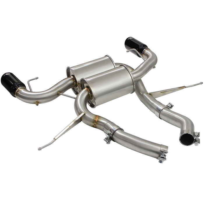 aFe Power Mach Force-Xp 2-1/2in 304 Stainless Steel Axle-Back Exhaust System BMW 335i (E90/92/93) 07-13 L6-3.0L (t) N54/N55