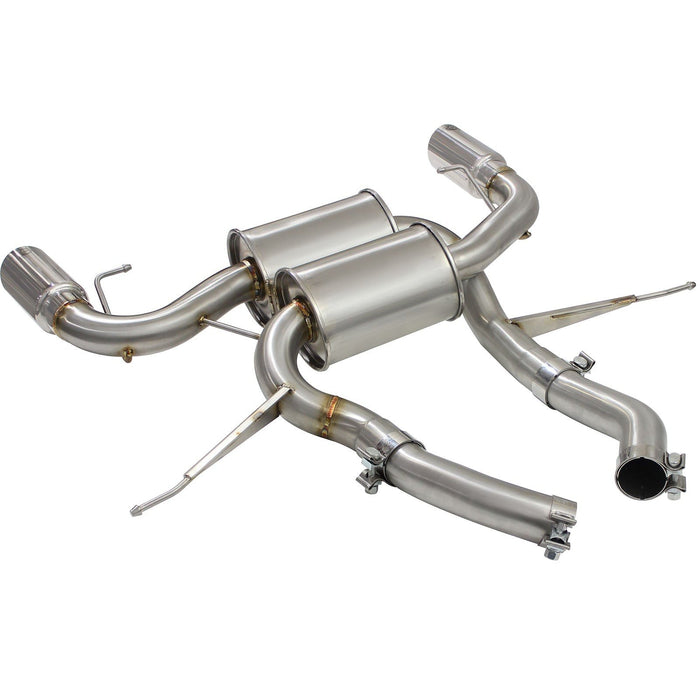 aFe Power Mach Force-Xp 2-1/2in 304 Stainless Steel Axle-Back Exhaust System BMW 335i (E90/92/93) 07-13 L6-3.0L (t) N54/N55