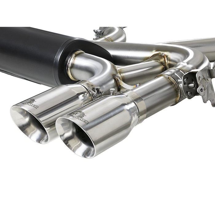 aFe Power Mach Force-XP 3-1/2 IN 304 Stainless Steel Cat-Back Exhaust System BMW X5 M (F85) / X6 M (F86) 15-19 V8-4.4L (tt) S63