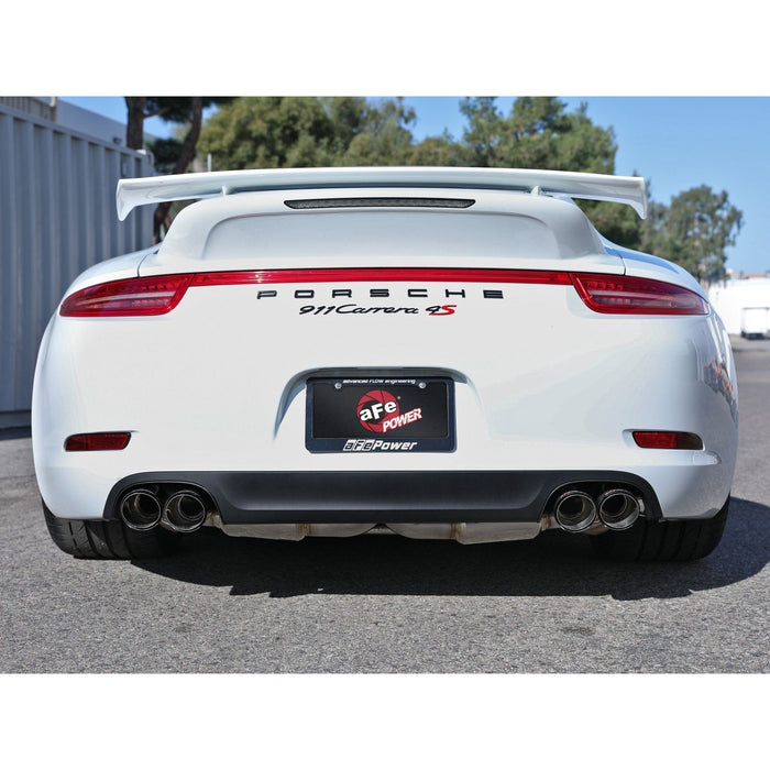 aFe Power Mach Force-Xp 2-1/2 IN 304 Stainless Steel Cat-Back Exhaust Porsche 911 Carrera (991) 12-16 H6-3.8L