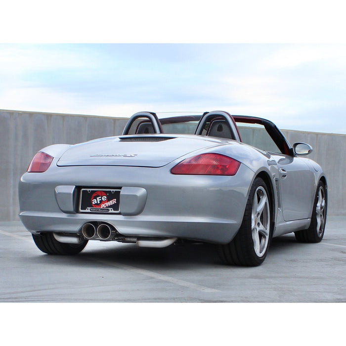 aFe Power Mach Force-Xp 2in to 2-1/2in Stainless Steel Cat-Back Exhaust System Porsche Boxster/S (987.1) 05-08