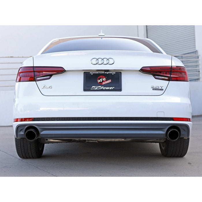 aFe Power Mach Force-Xp 3 IN to 2-1/2 IN Stainless Steel Axle-Back Exhaust System Audi A4 (B9) 17-19 L4-2.0L(t)