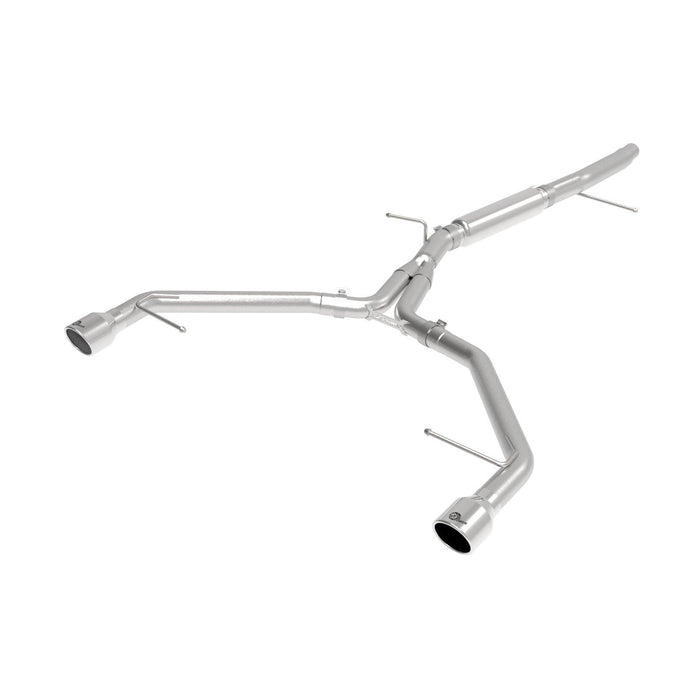 aFe Power Mach Force-Xp 3 IN to 2-1/2 IN Stainless Steel Axle-Back Exhaust System Audi A4 (B9) 17-19 L4-2.0L(t)