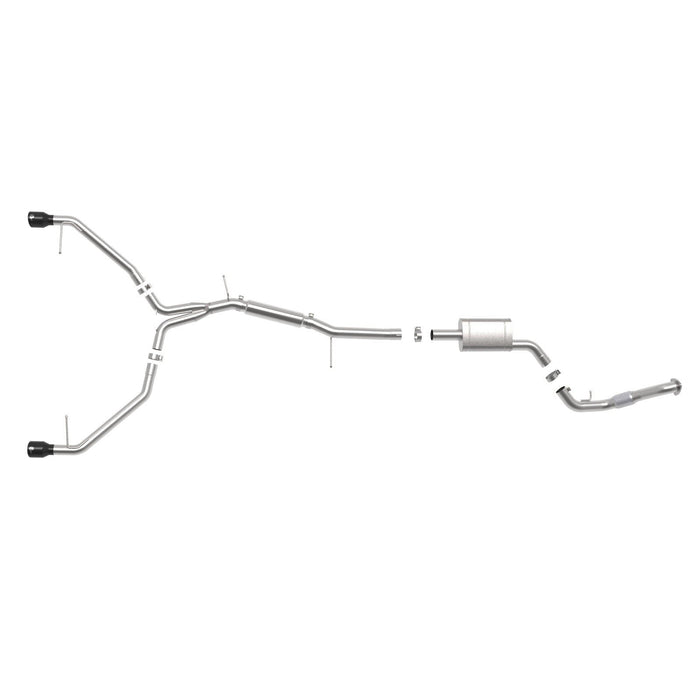 aFe Power Mach Force-Xp 3 IN to 2-1/2 IN Stainless Steel Cat-Back Exhaust System Audi A4 (B9) 17-19 L4-2.0L(t)