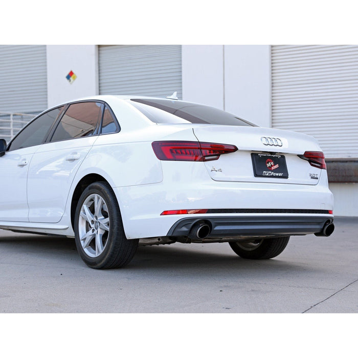 aFe Power Mach Force-Xp 3 IN to 2-1/2 IN Stainless Steel Cat-Back Exhaust System Audi A4 (B9) 17-19 L4-2.0L(t)