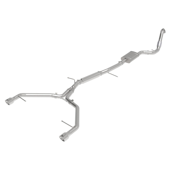 aFe Power Mach Force-Xp 3 IN to 2-1/2 IN Stainless Steel Cat-Back Exhaust System Audi A4 (B9) 17-19 L4-2.0L(t)