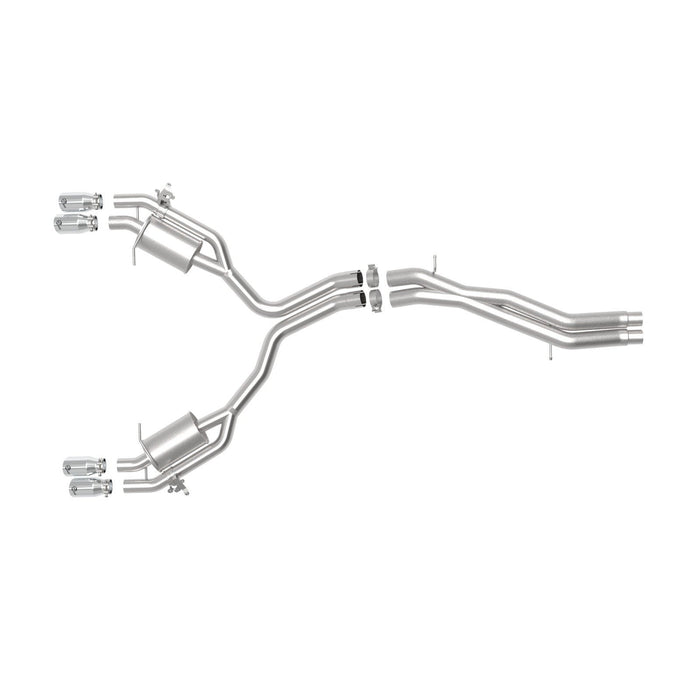 aFe Power Mach Force-Xp 3 IN to 2-1/2 IN Stainless Steel Cat-Back Exhaust System Audi RS5 Coupe 18-20 V6-2.9L (t)