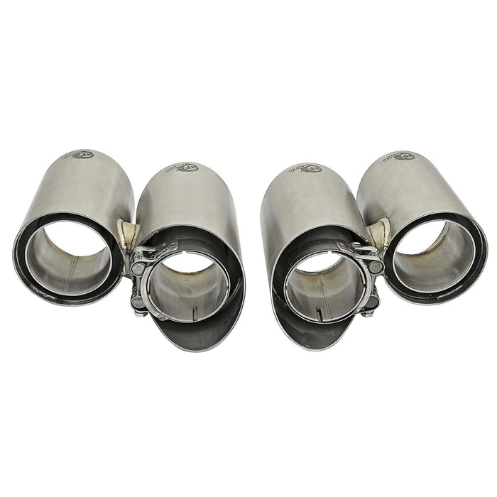 aFe Power Mach Force-Xp 304 Stainless Steel OE Replacement Exhaust Tips Polished Porsche 911 Carrera S (991) 12-16 H6-3.8L