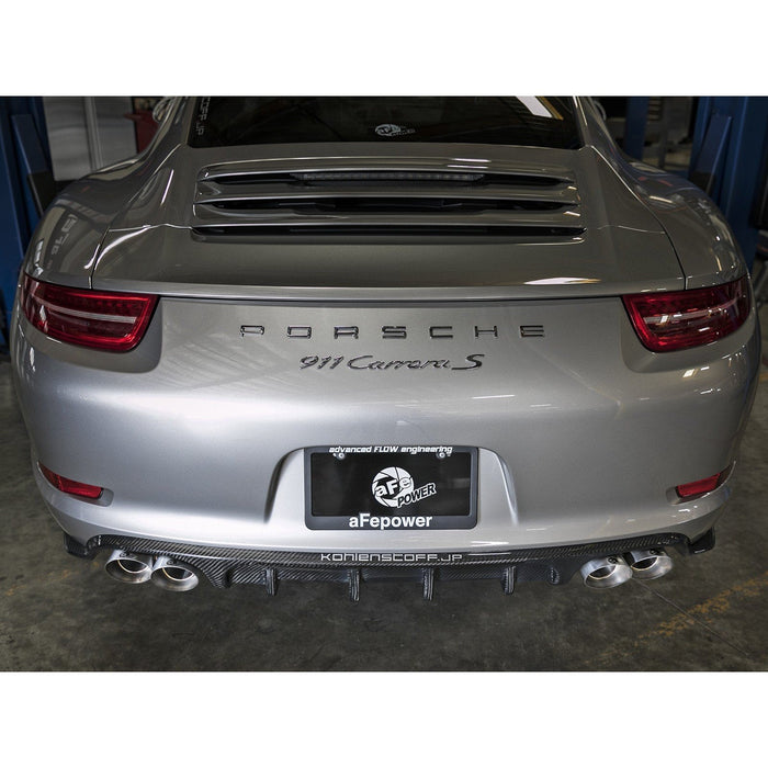 aFe Power Mach Force-Xp 304 Stainless Steel OE Replacement Exhaust Tips Polished Porsche 911 Carrera S (991) 12-16 H6-3.8L