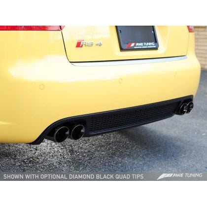 AWE Tuning Audi B7 RS4 Touring Edition Exhaust - Diamond Black Tips