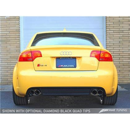 AWE Tuning Audi B7 RS4 Touring Edition Exhaust - Diamond Black Tips