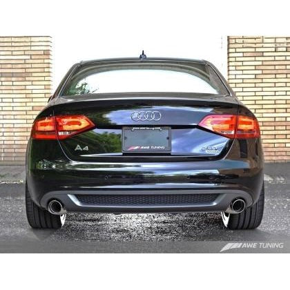 AWE Tuning Audi B8 A4 Touring Edition Exhaust - Dual Outlet Diamond Black Tips