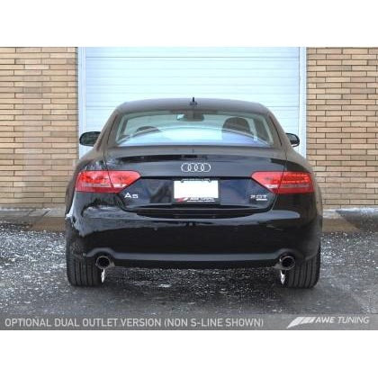 AWE Tuning Audi B8 A5 2.0T Touring Edition Exhaust - Dual Outlet Diamond Black Tips