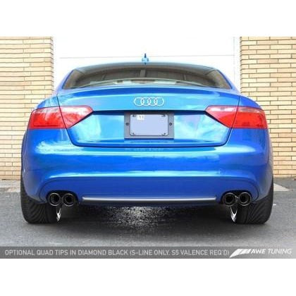 AWE Tuning Audi B8 A5 2.0T Touring Edition Exhaust - Quad Outlet Polished Silver Tips