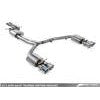 AWE Tuning Audi C7.5 A6 3.0T Touring Edition Exhaust - Quad Outlet Chrome Silver Tips