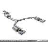 AWE Tuning Audi C7.5 A7 3.0T Touring Edition Exhaust - Quad Outlet Chrome Silver Tips