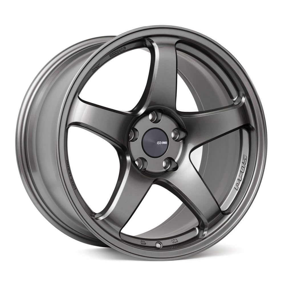 Enkei PF05 18x8.5 5x114.3 38mm Offset 75mm Bore Dark Silver Wheel