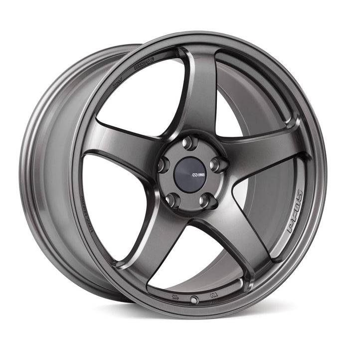 Enkei PF05 17x7 4x100 45mm Offset 75mm Bore Dark Silver Wheel